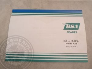 BSA C15 Parts Book 00-5074