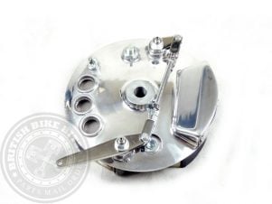06-3281 8" TLS Front Brake Plate Assembly - Norton / Royal Enfield