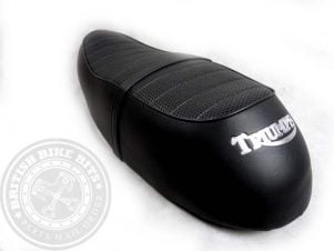 Silver Logo Triumph Bonneville Water Cooled Seat