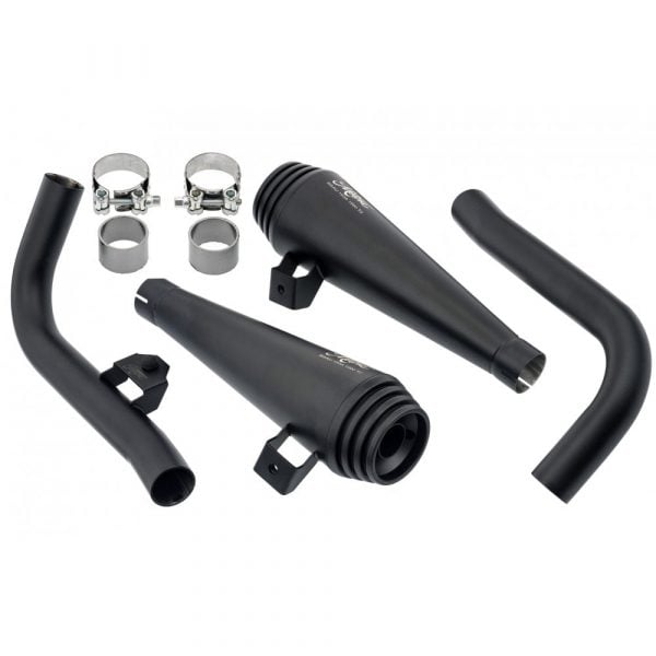 Motone Saturn V Black Triumph Bobber Exhaust System-5645