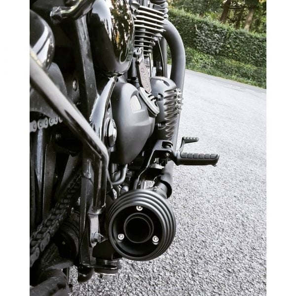 Motone Saturn V Black Triumph Bobber Exhaust System-5643