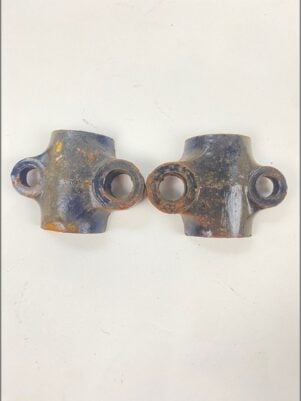 Crashbar/legshield clamps (NOS) - BSA B31/B33/A7A10/A650/A65 -1970