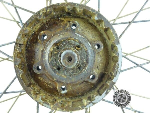 REAR WHEEL WM2 X 18 RIM C/W HUB ASS (NOS) - Image 2