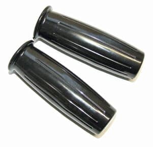 BLACK HANDLEBAR GRIPS 1″ AMAL 366 – VARIOUS MOTORCYCLES