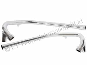 EXHAUST PIPES BALANCED PUSH-OVER - TRIUMPH TR6/T120