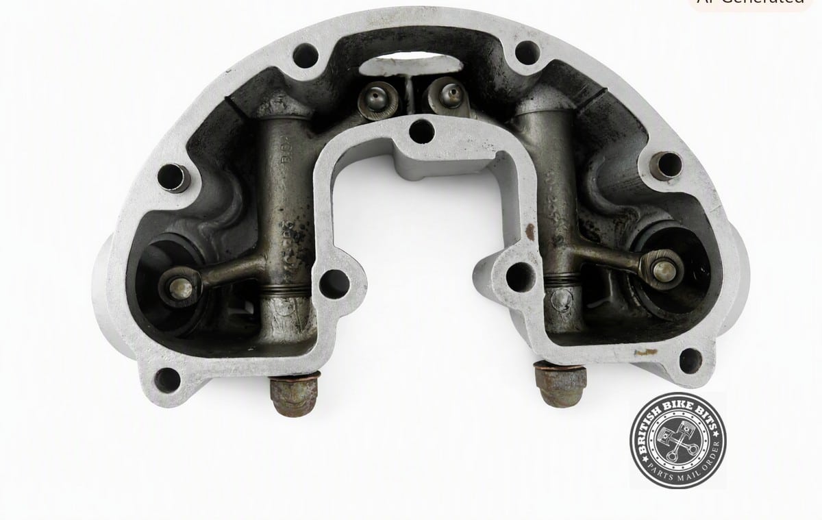 USED ROCKER BOX COVER C/W SPINDLES AND ARMS - BSA C15 - Image 2