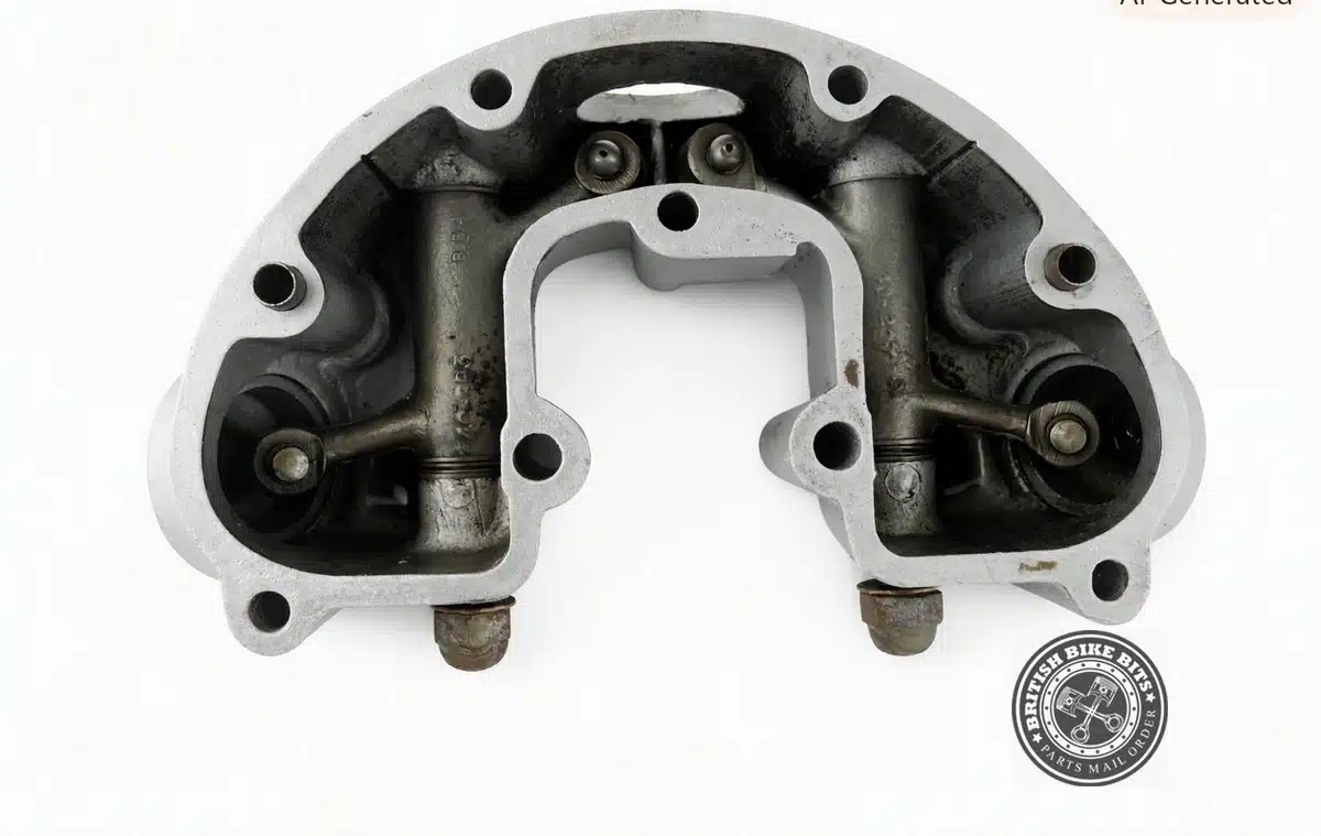 USED ROCKER BOX COVER C/W SPINDLES AND ARMS - BSA C15 - Image 2