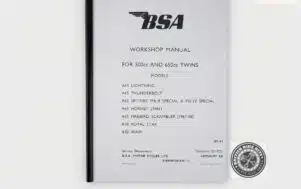 Workshop Manual – BSA A75 ROCKET 3 1969-1972