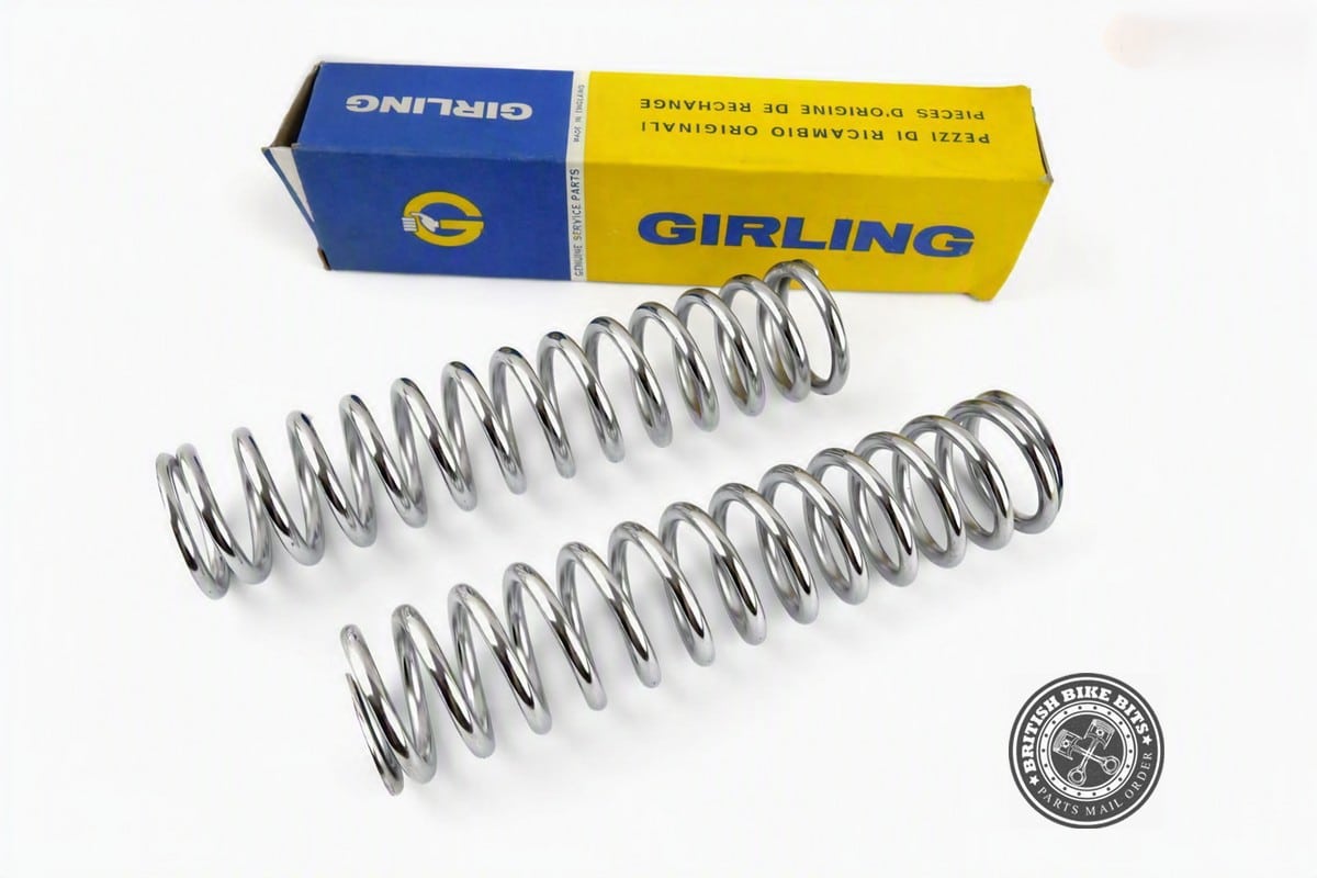 GIRLING CHROME SUSPENSION SPRINGS 75lbs (NOS)(PR)
